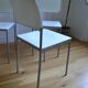 Lot de 4 chaises métal et bois vintage 1990