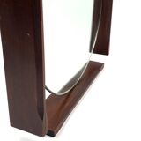 Mid-century teak table / wall mirror / vanity, Italy 1960s