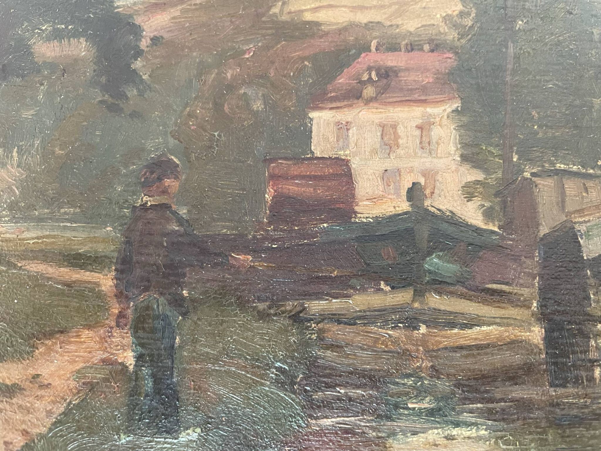 Paire de tableaux anciens