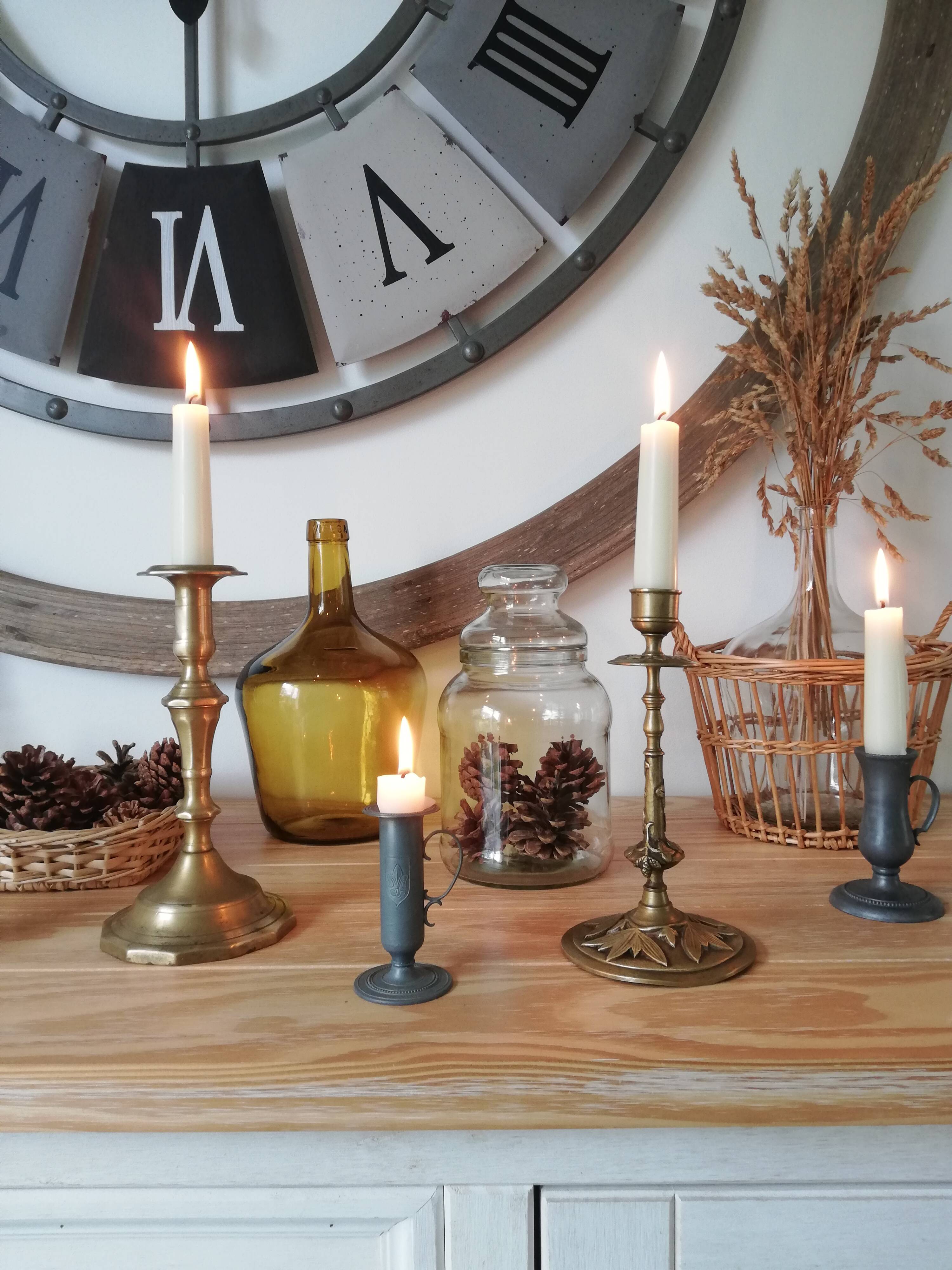 Vintage amber demijohn