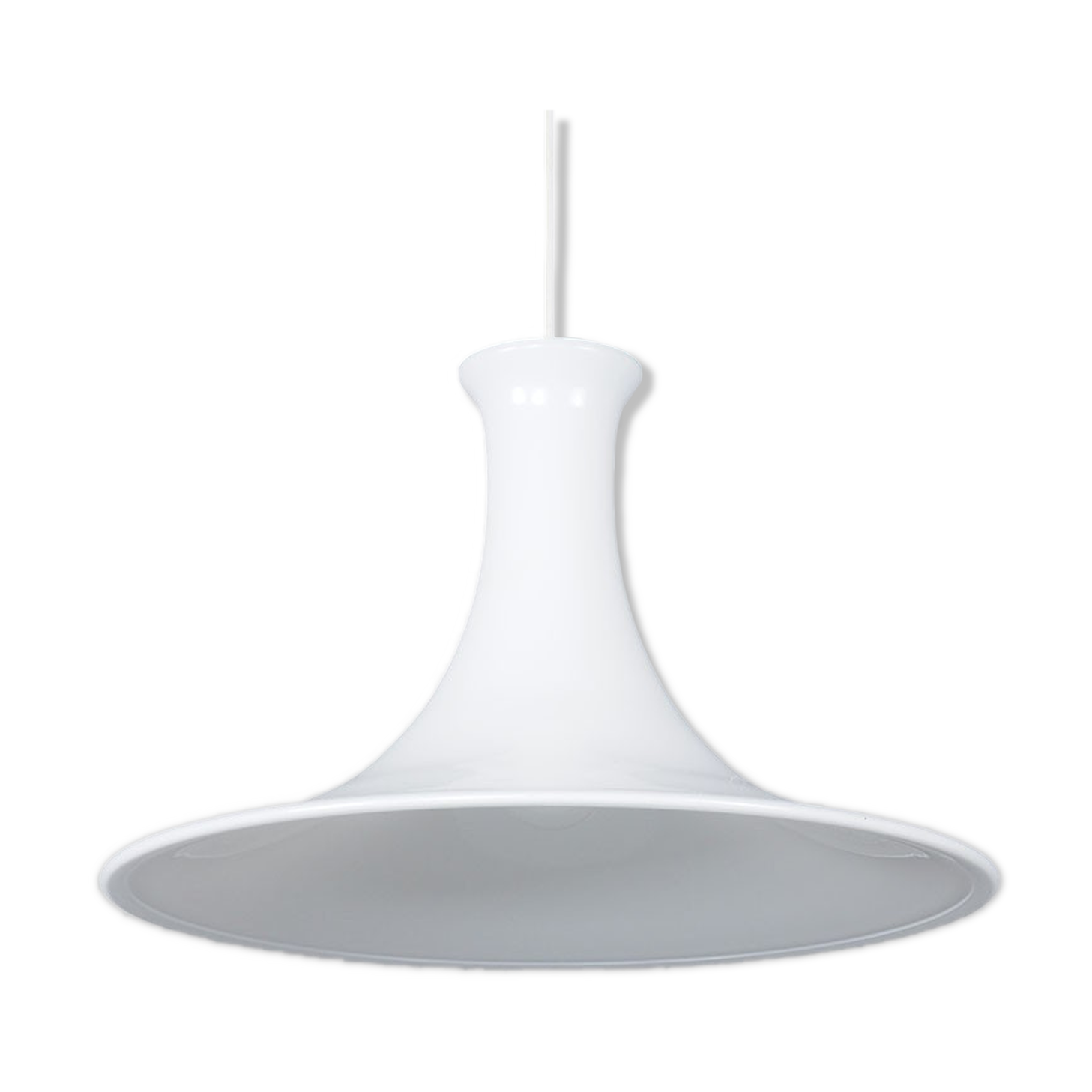 Mandarin Glass Hanging Lamp by Michael Bang for Holmegaard, 1980s