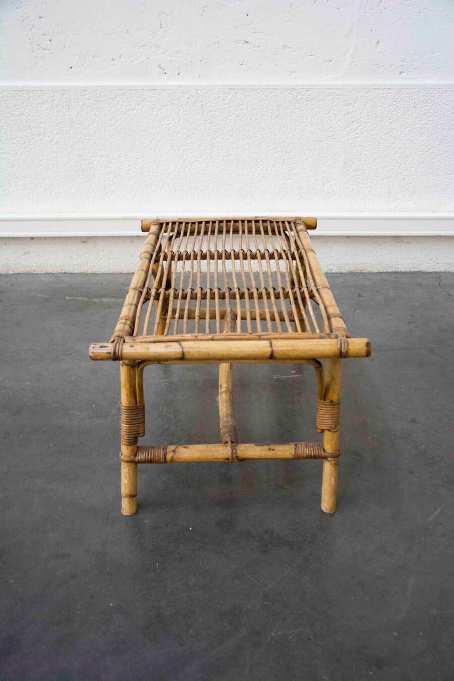 Rattan coffee table