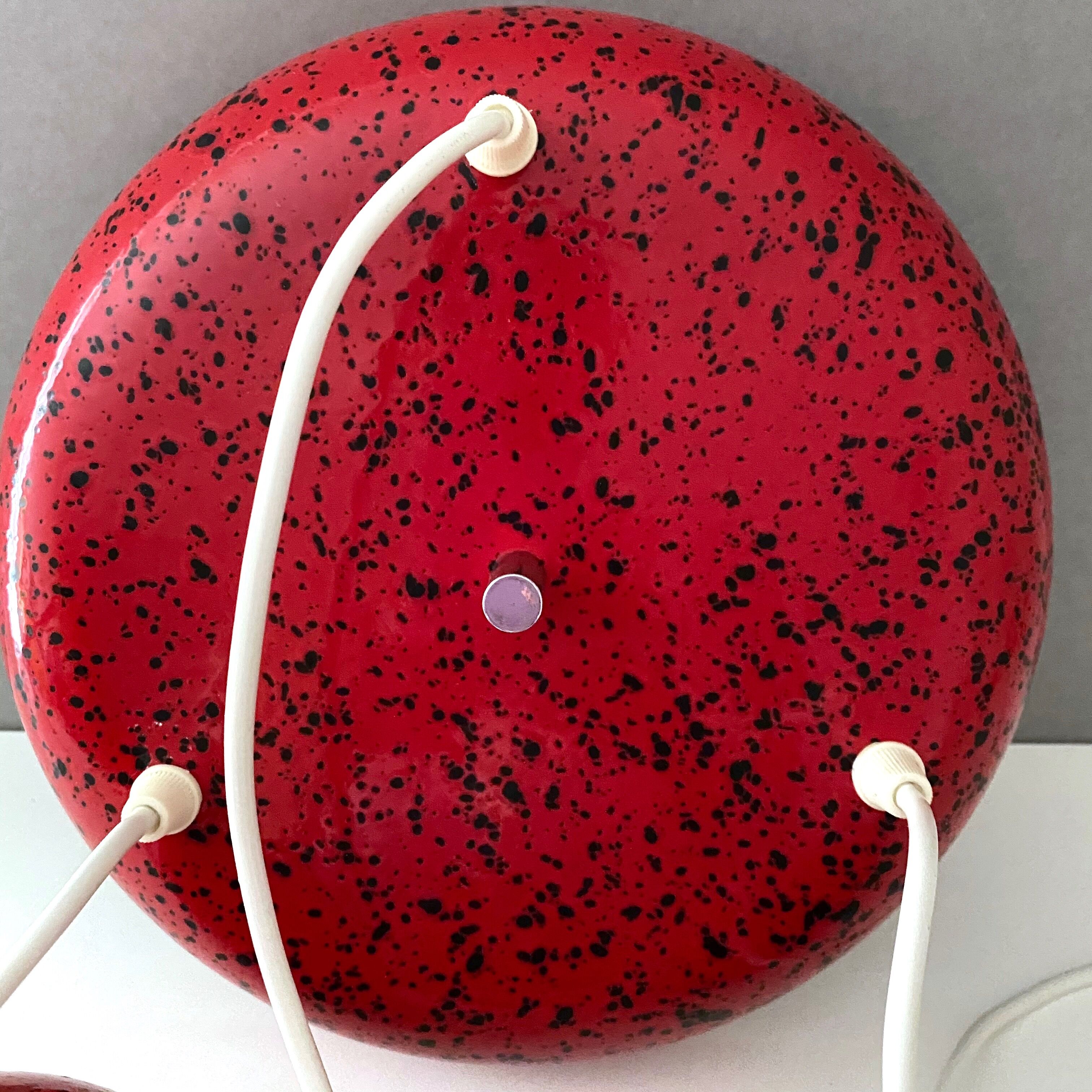 Vintage hanging lamp/cascade lamp in enamel, retro lamp, 70's