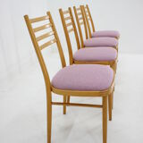 Ensemble de quatre chaises par Interier Praha, 1970, Tchécoslovaquie