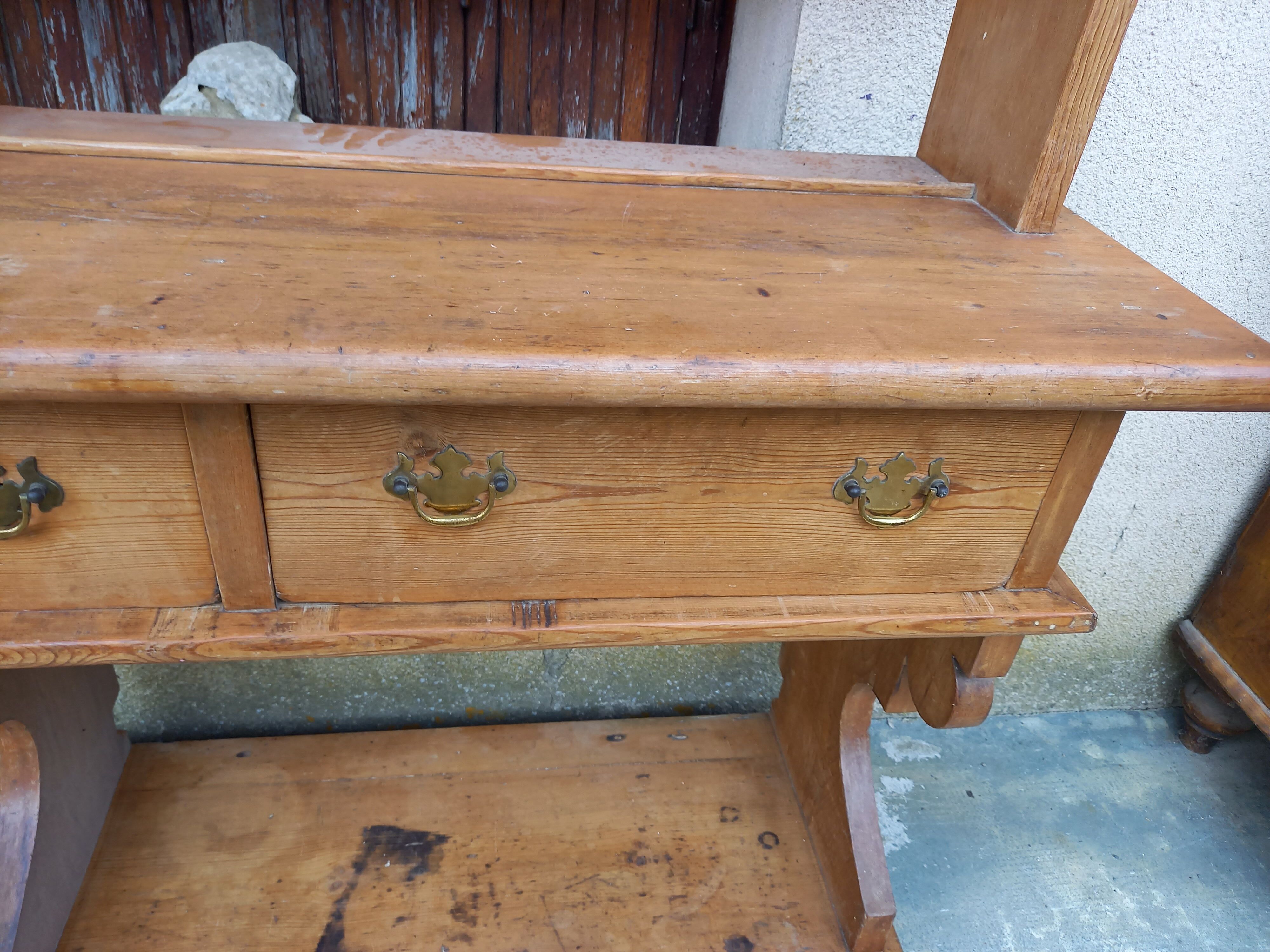 Wooden cupboard console