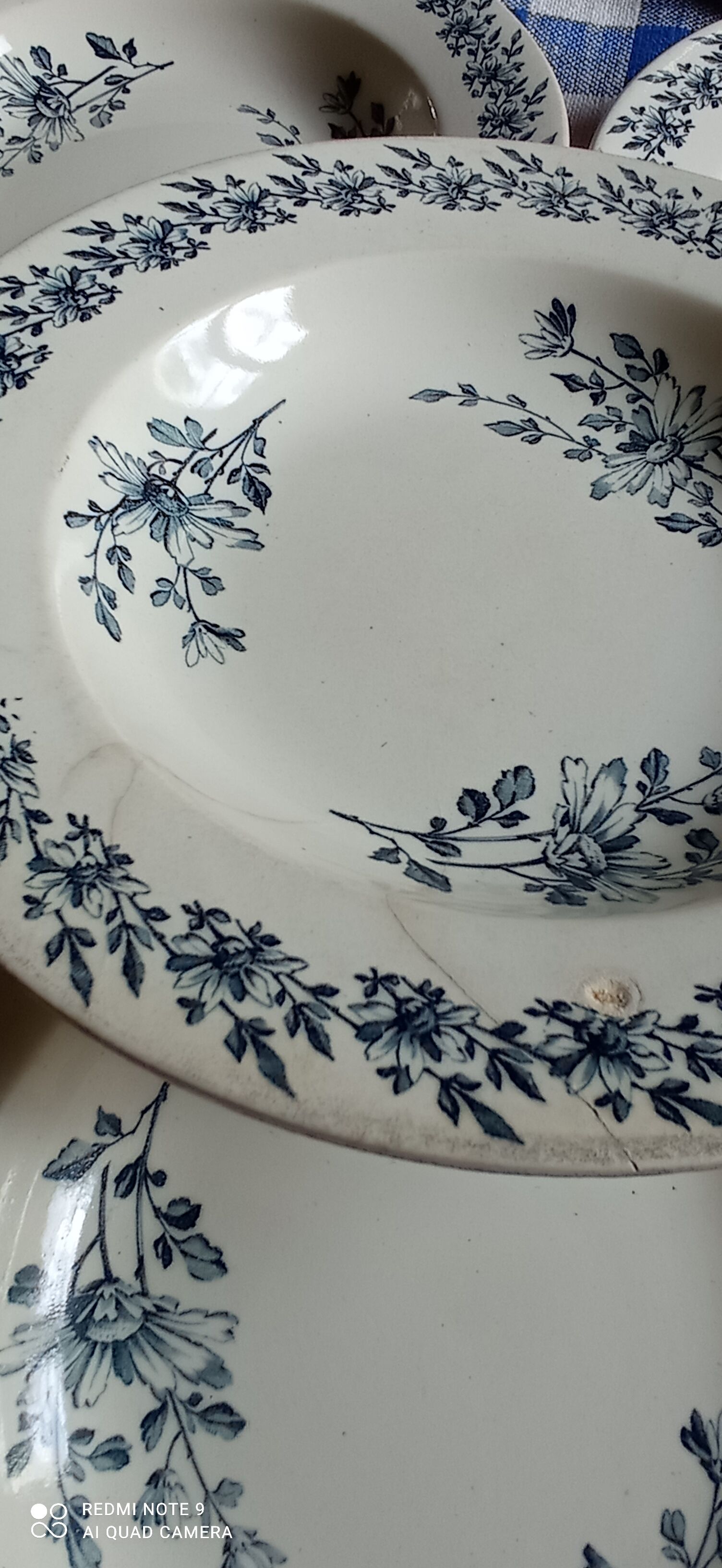 Set of eight iron earth plates