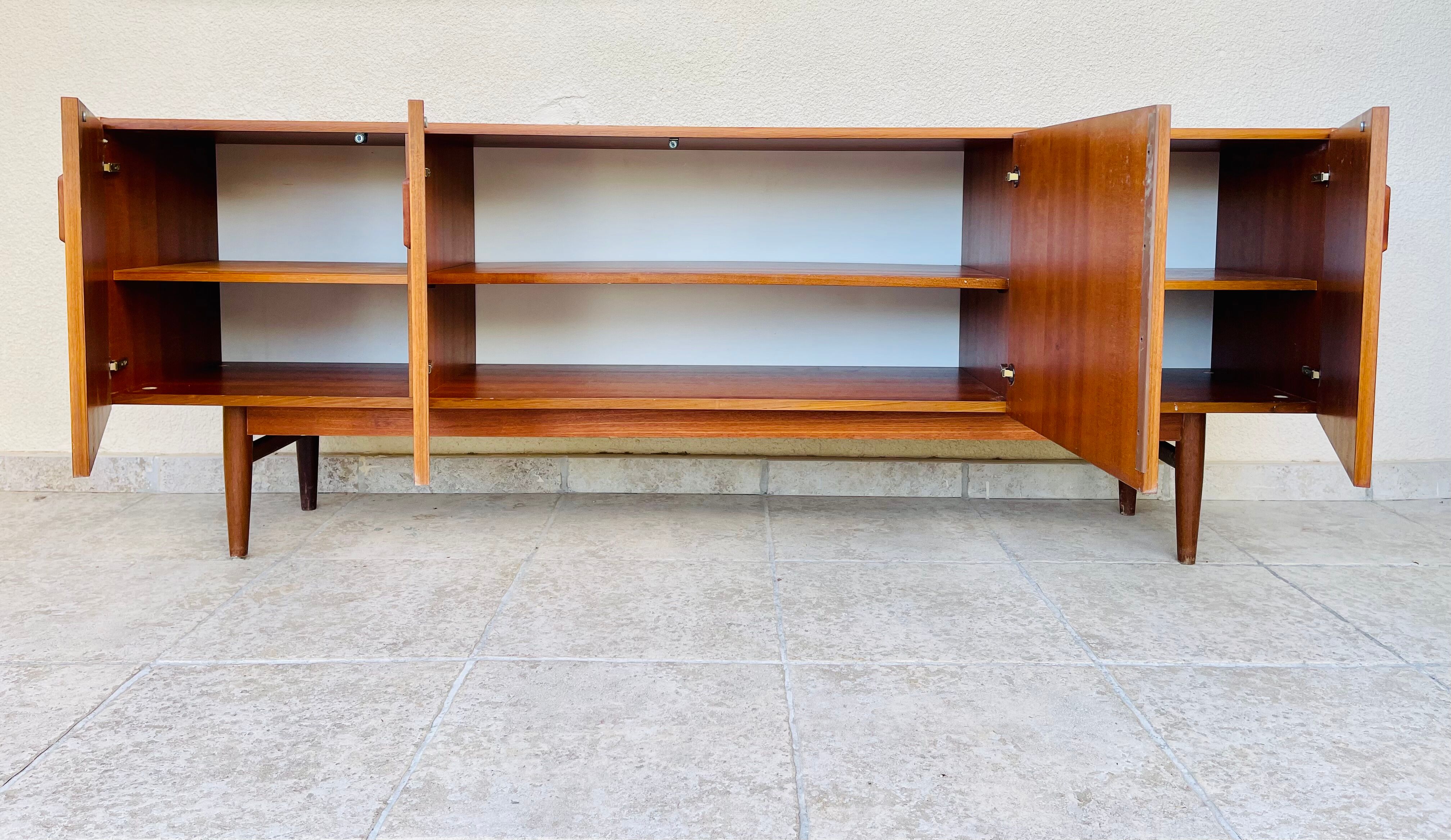 Scandinavian teak row