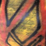 Tableau vintage abstrait