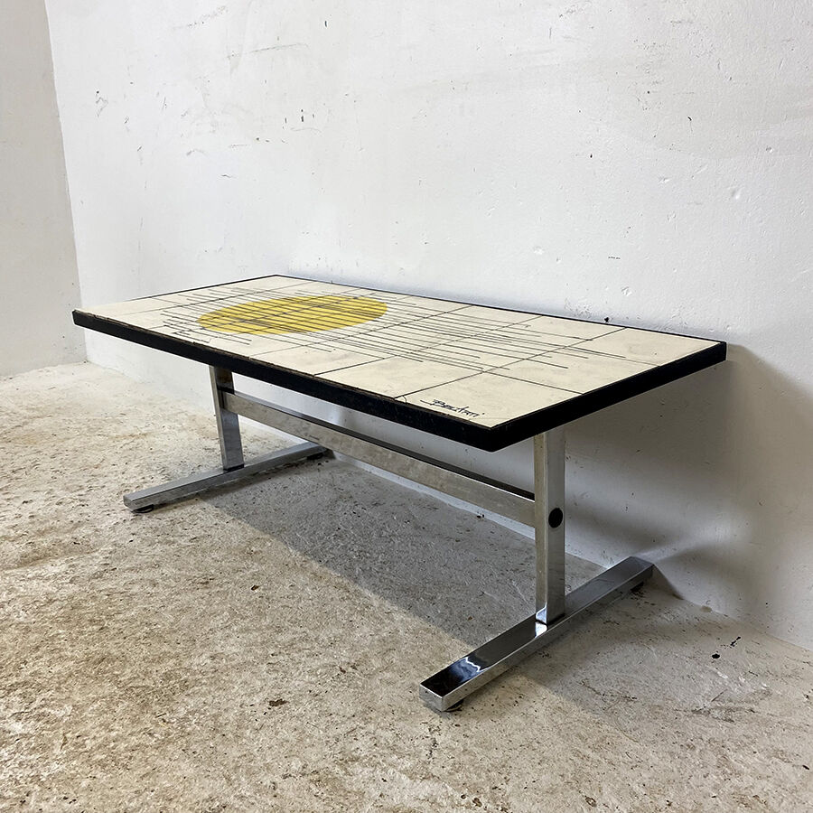 60's vintage ceramic coffee table by Belarti