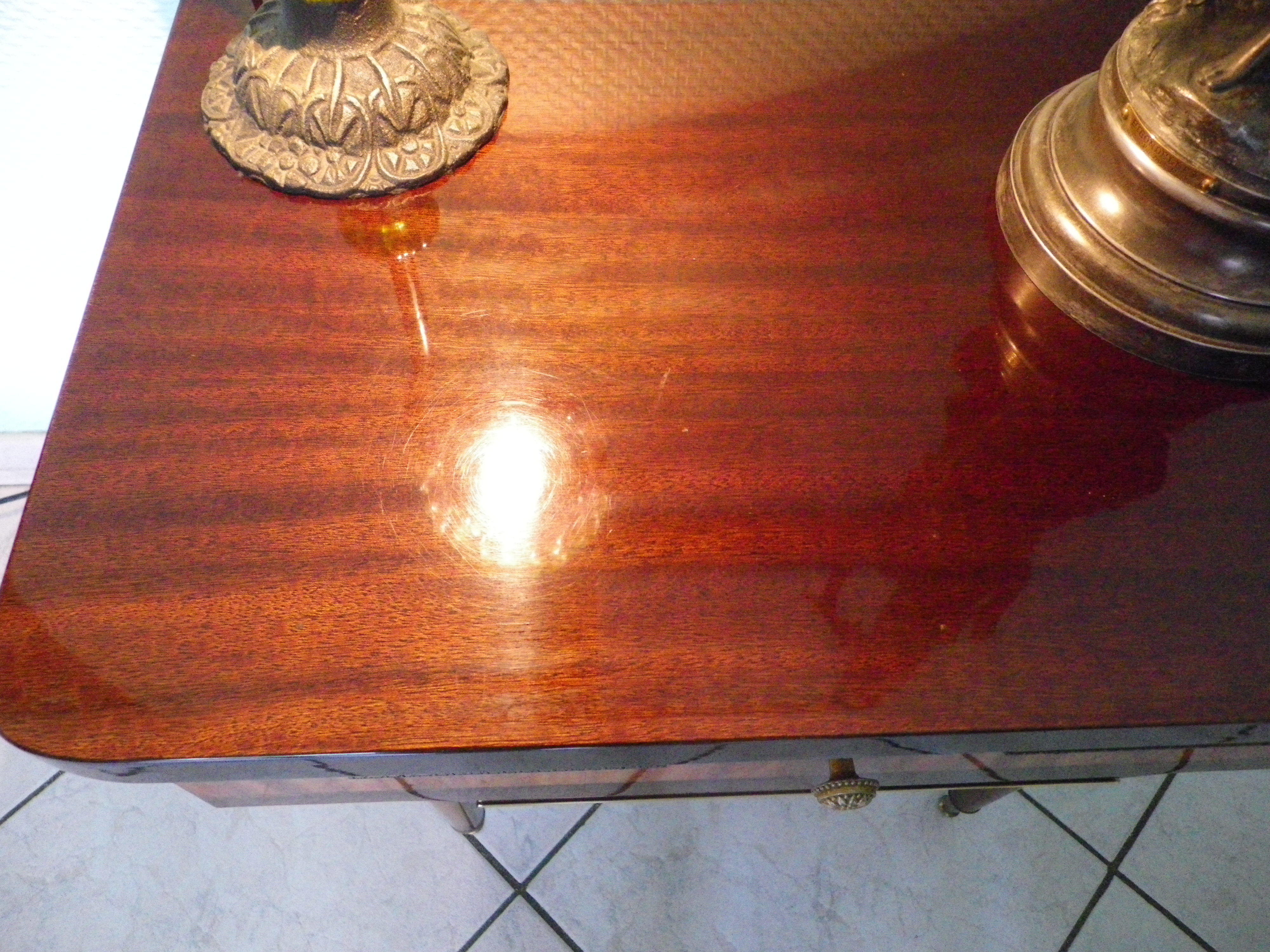 Extra cabinet in lacquered wood, brass, metal 1970s