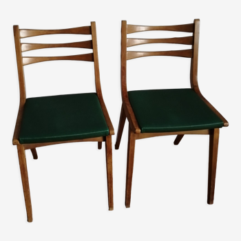 Paires de chaises années 50-60