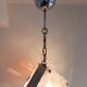 White and amber murano glass pendant lamp, italy, 1960s