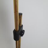 Scandinavian floor lamp gilded and black, 1970