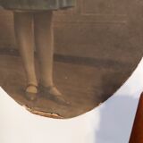 Portrait of ancestors on vintage cardboard