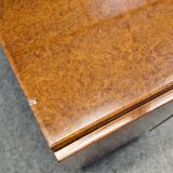 Paire de tables de chevet en loupe d'amboine Art déco vers 1920