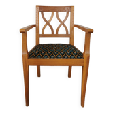 Art deco oak armchair 1940/1950
