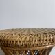 Vintage rattan and cane stool