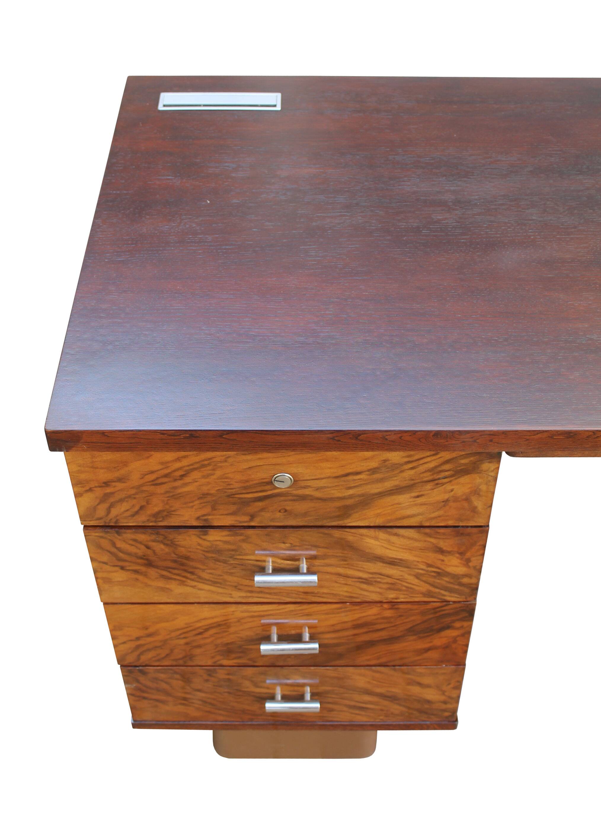1930's Modernist Desk by Jindrich Halabala for UP Brno
