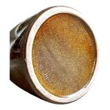 W. Germany vase in brown and beige glazed ceramic