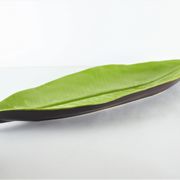 Coupe feuille palme céramique Lunéville 1980
