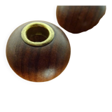 Danish Teak Candleholders, 1960s, Set of 6