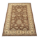 Brown Wool Rug, Handmade Floral Ziegler Carpet 148x96cm Oriental Decor