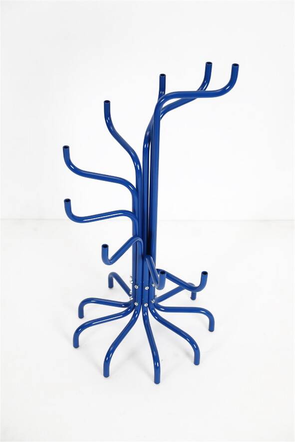 Grand candélabre David Klein-Saks / bleu / design postmoderne danois / années 1980