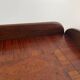 Wooden coffee table with a lovely square pattern, serving tray, 1960s, Germany.