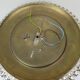 glamorous 1960s mid century CEILING LAMP ceiling fixture brass and glass