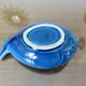 Empty pocket, blue cracked Charolles ceramic, 1960s