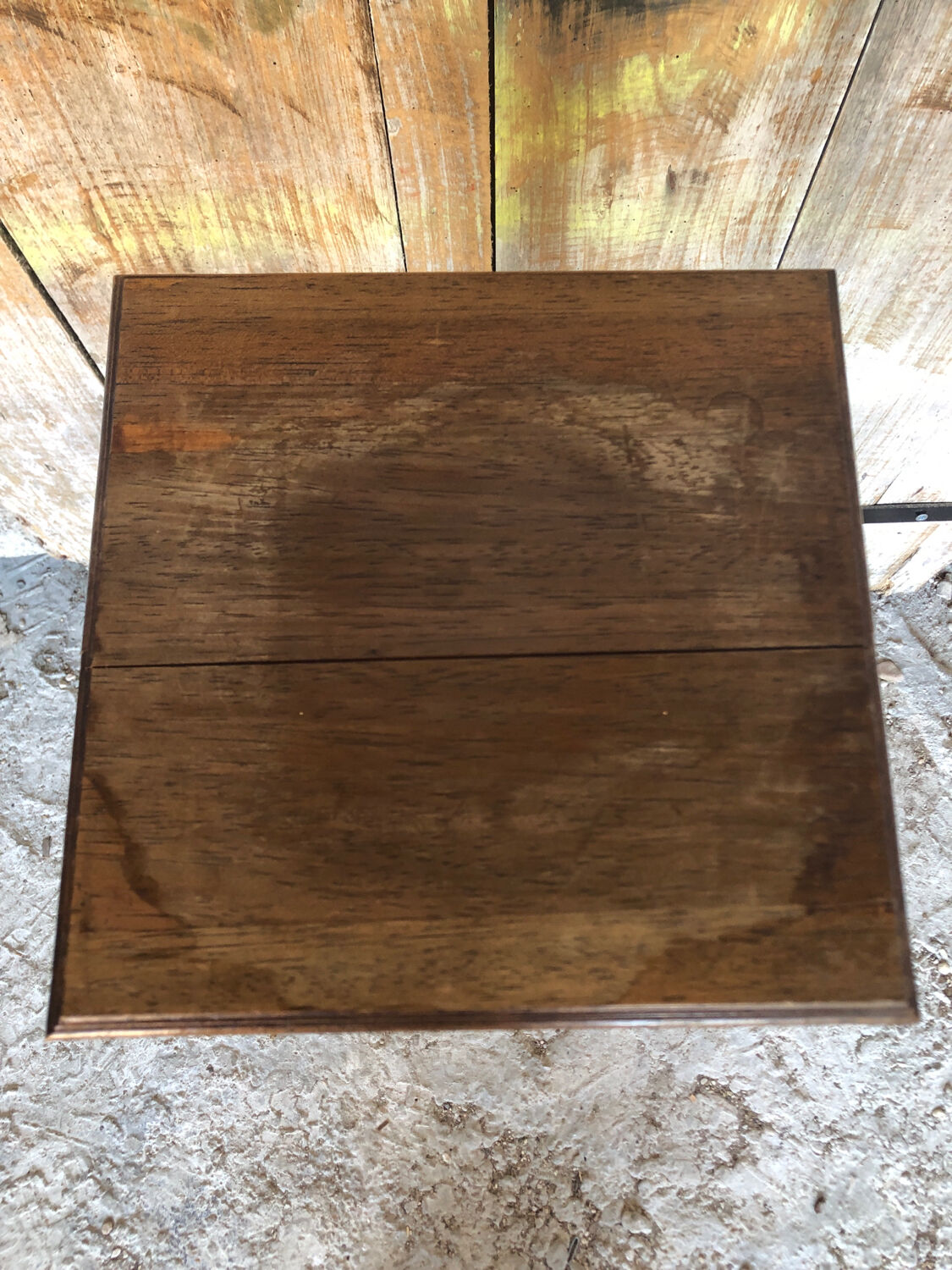 Sellette porte pot bois vintage