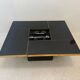 Sliding coffee table - hidden bar - Belgo Chrom