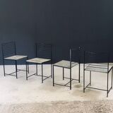 Postmodern Alice Dining Chairs from Cidue, Italy, 1980s, Set of 4