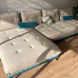 Modular gray sofas