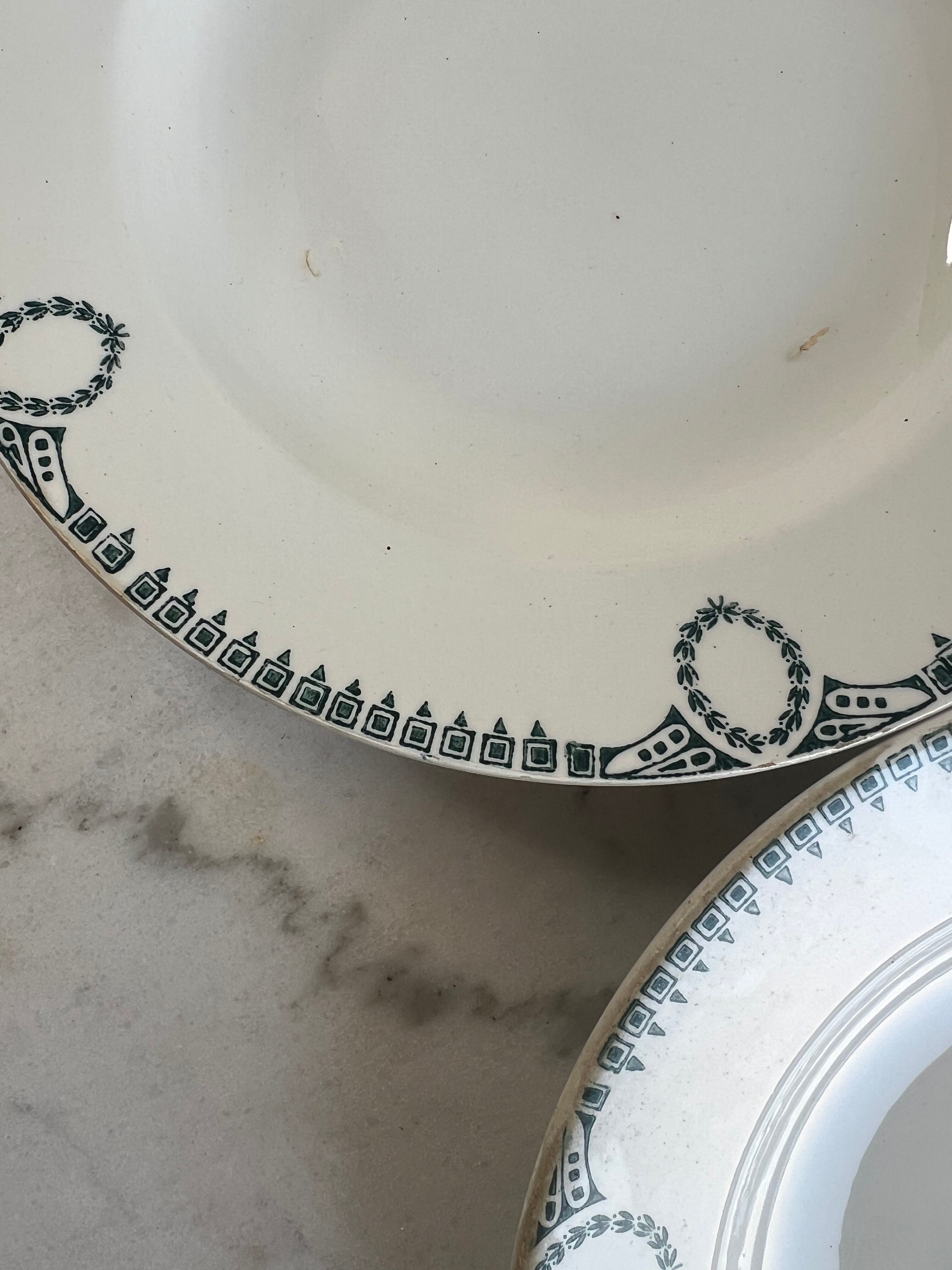 Ironstone Set of 3 Deep Plates Ceranord St Amand