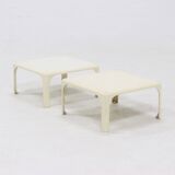 Set of 2 Demetrio 45 Stackable Tables by Vico Magistretti for Artemide 1960s