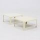 Lot de 2 tables empilables Demetrio 45 par Vico Magistretti pour Artemide 1960