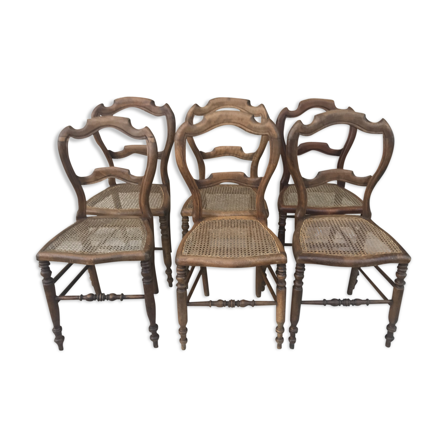 6 old Louis Philippe chairs