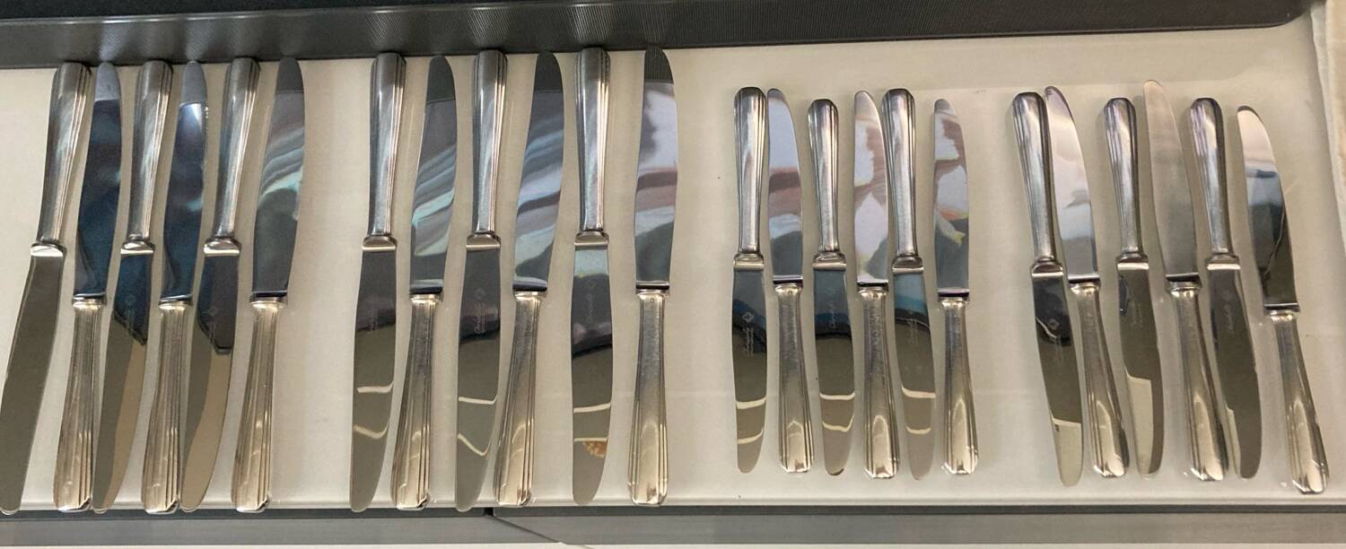 Christofle cutlery set 85 pieces model Boréal