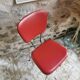 Vintage 60s chair in red leatherette
