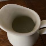 Small bistro milk jug in beige porcelain