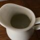 Small bistro milk jug in beige porcelain