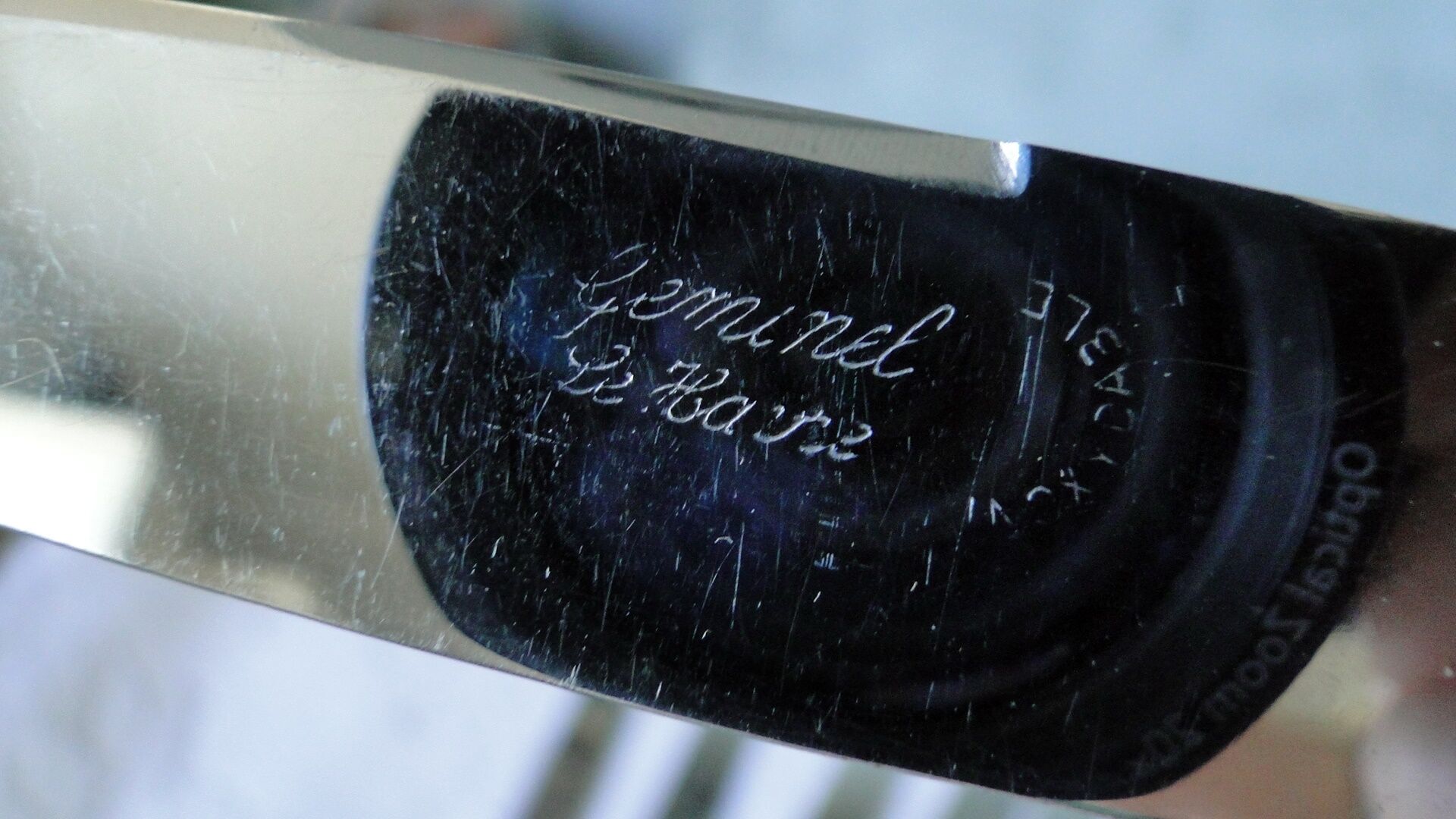 Set 10 old knives stainless blade white handle