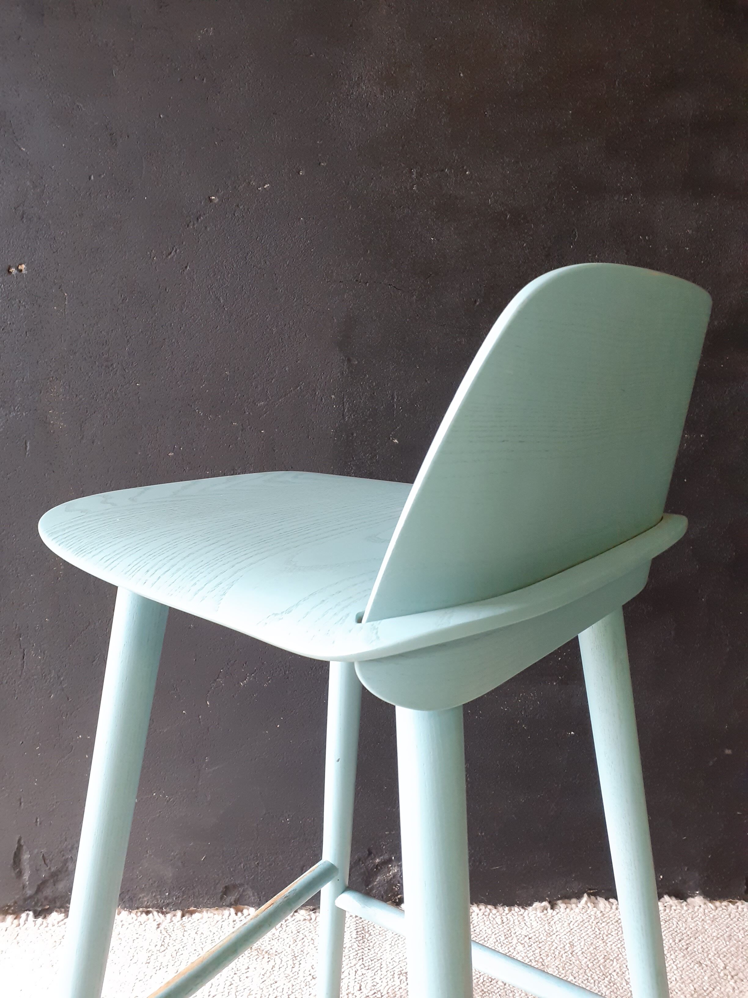 Set of 4 Danish bar stools design David Geckeler for MUUTO