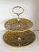 Cake stand, Gien earthenware servant, antique ceramic