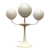 Lampe de table en verre et métal par E.R. Nele pour Temde, années 1960