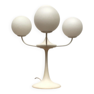Table lamp in glass and metal by E.R. Nele for Temde, 1960s