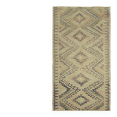 Turkish Handmade Vintage Anatolian Kilim 180 cm x 320 cm