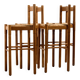Carimate Bar Stools by Vico Magistretti for Cassina, 1960s, Set of 4