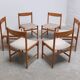 Ensemble de 6 chaises de salle à manger en chêne par Meubelatelier Vanda Watervliet, années 1960.